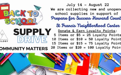 4th Annual Back to School Supply Drive!