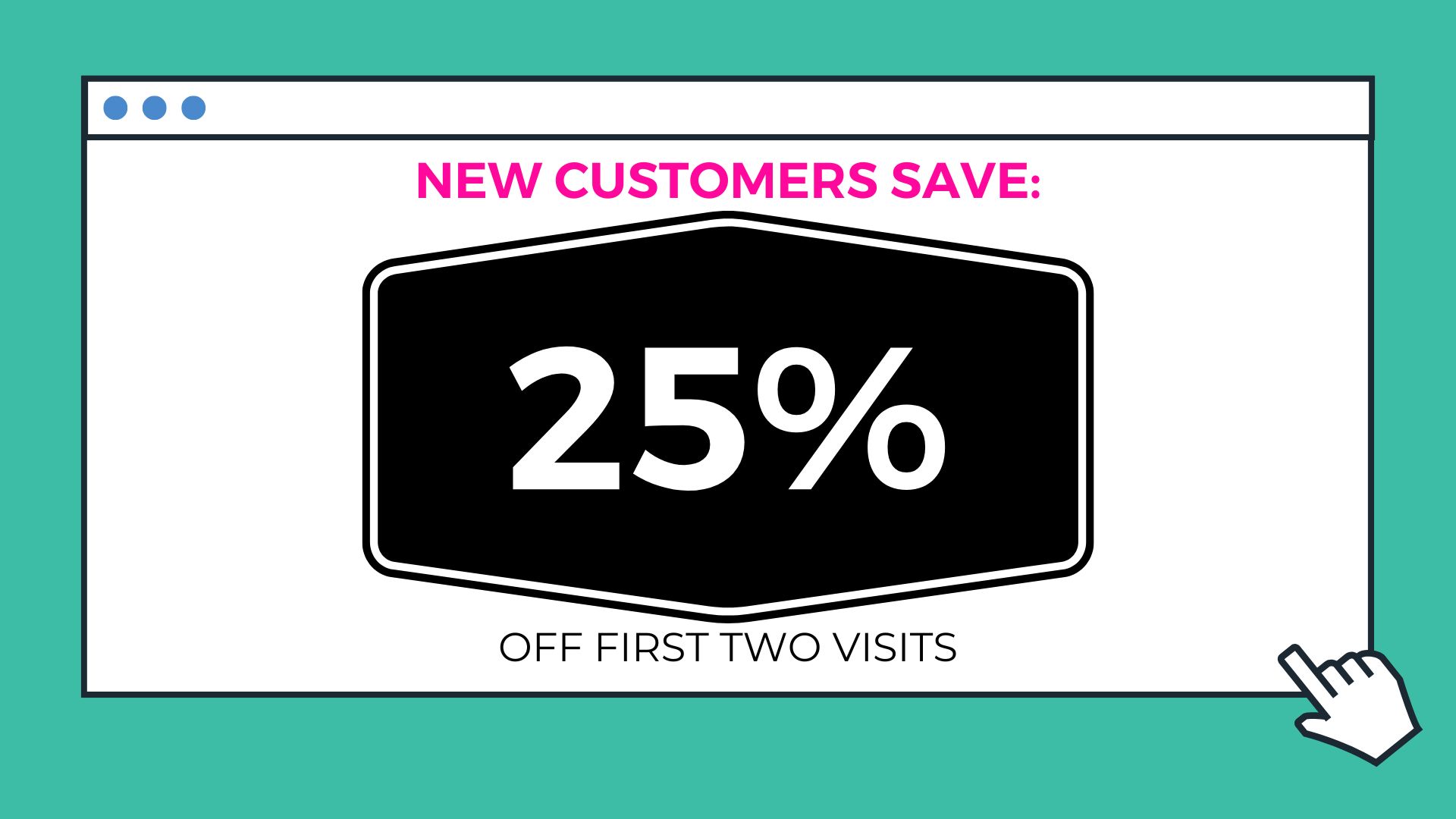 New Customers Save 25% Off first two visits. Spend $100 on your first visit, get a preroll for $1