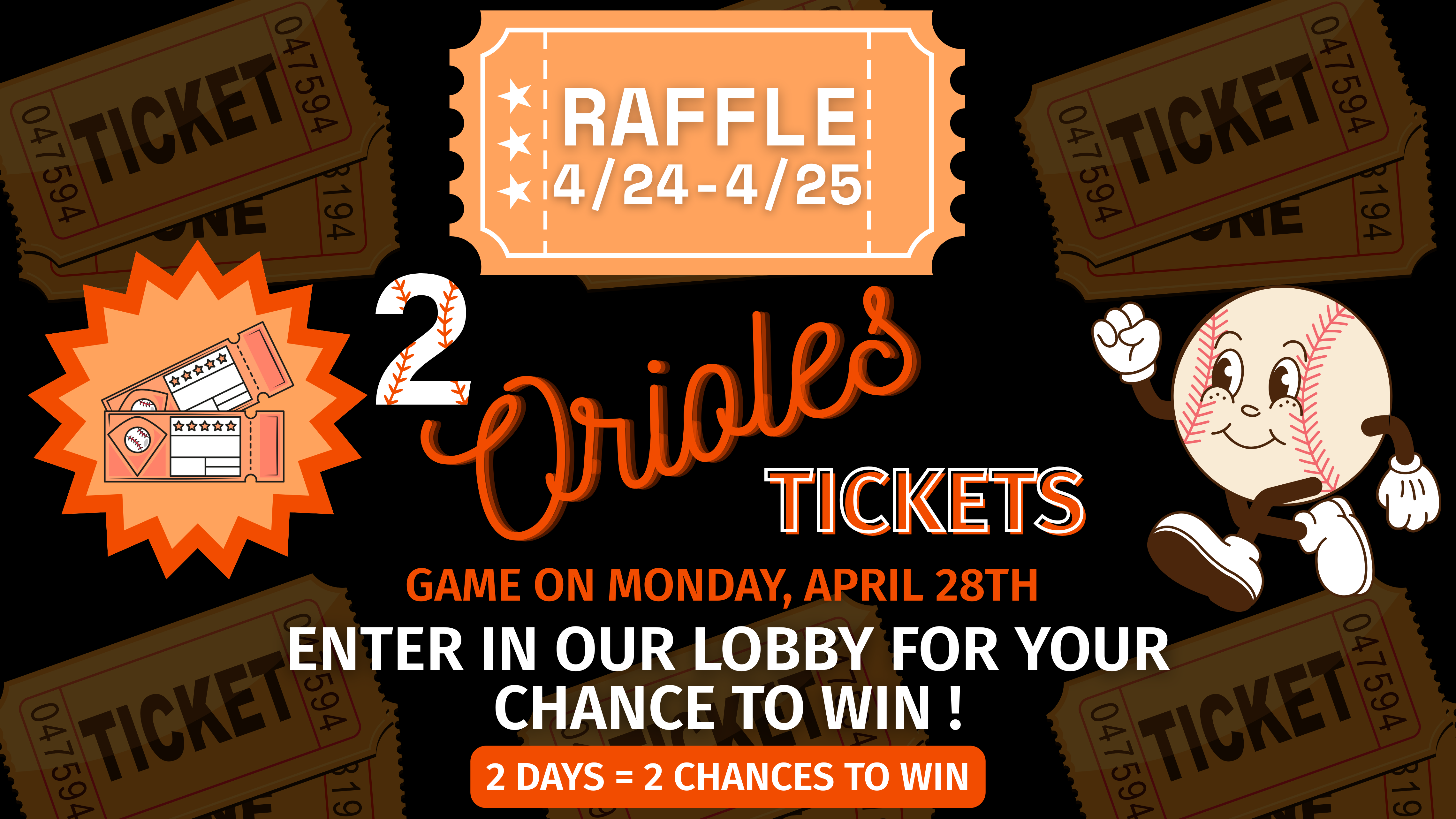 Orioles Raffle Tickets