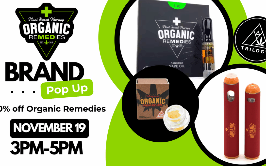 Organic Remedies Pop Up & Sale!