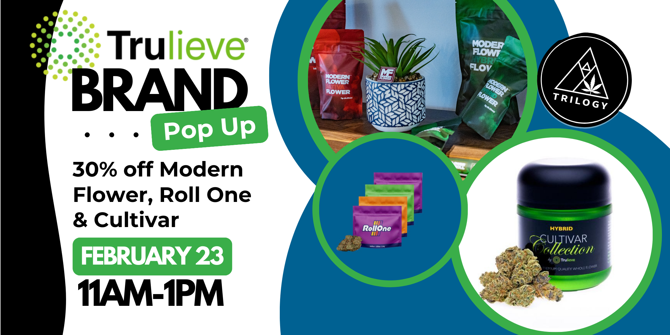 trulieve pop up and sale 30% off modern roll one cultivar