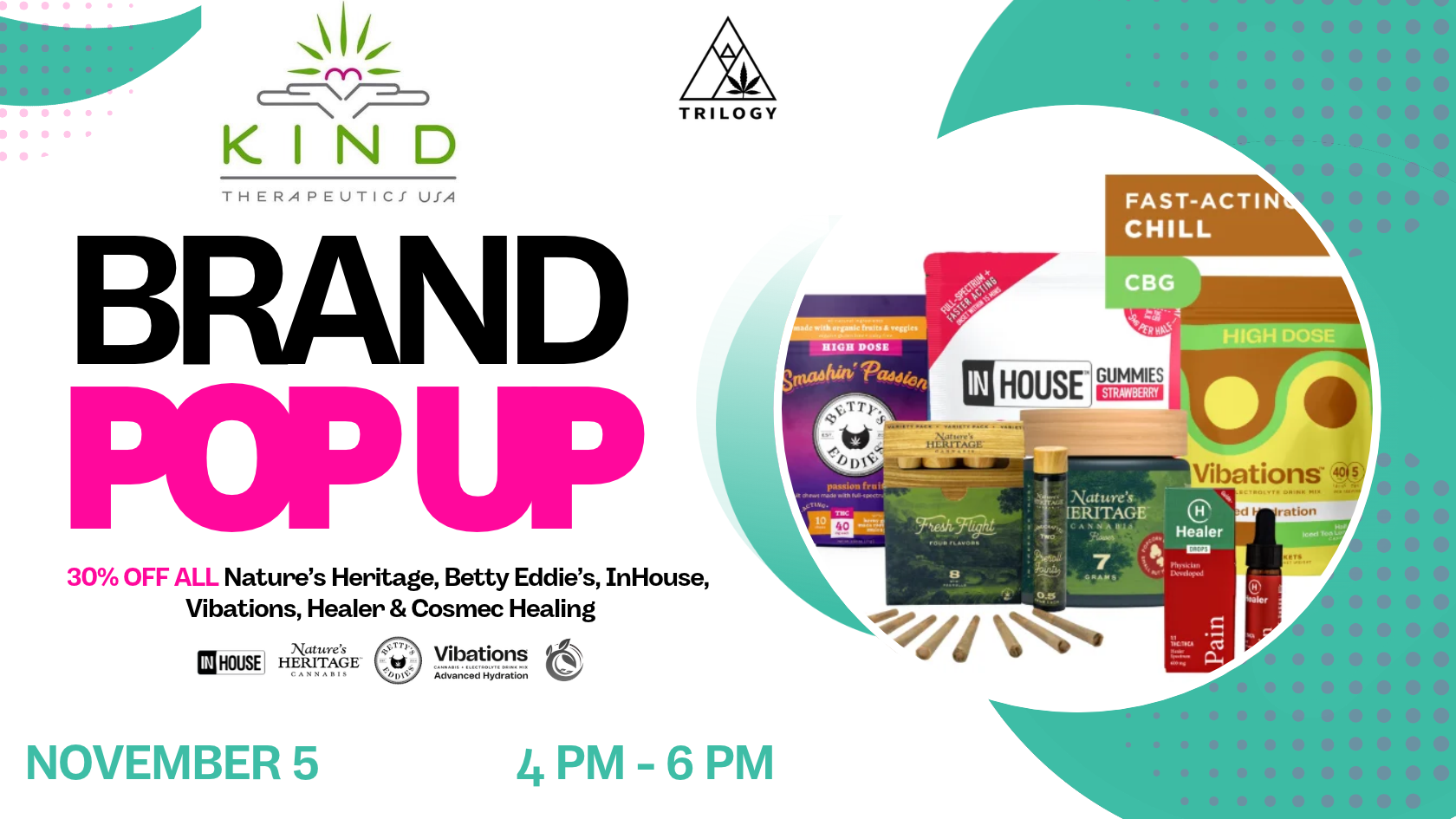 Kind Therapeutics POP UP November 5