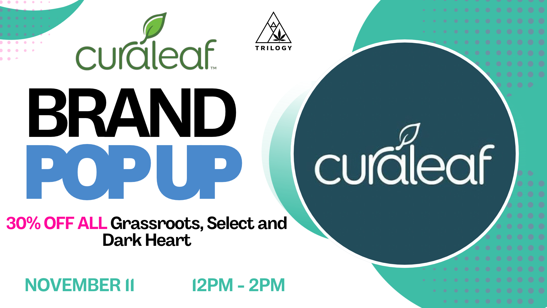 Pop Up Curaleaf November 11