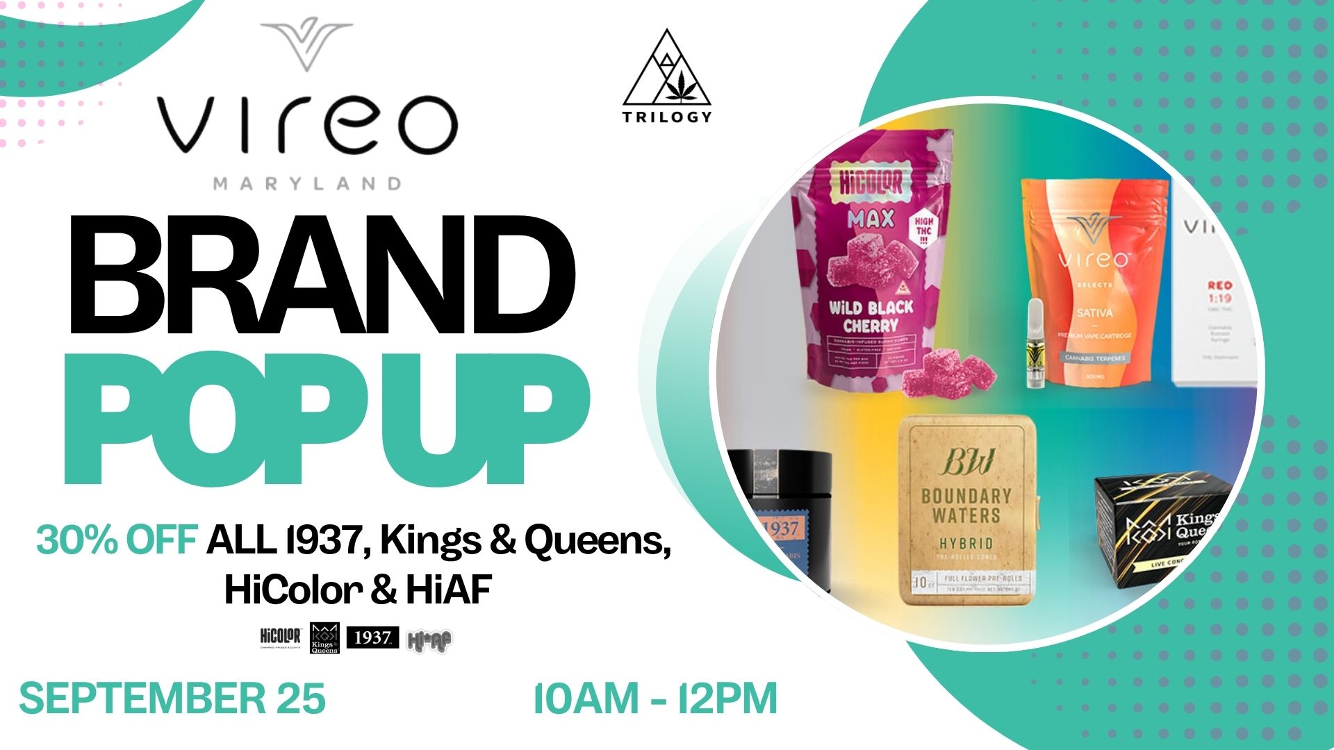 Vireo POP UP Friday August 28