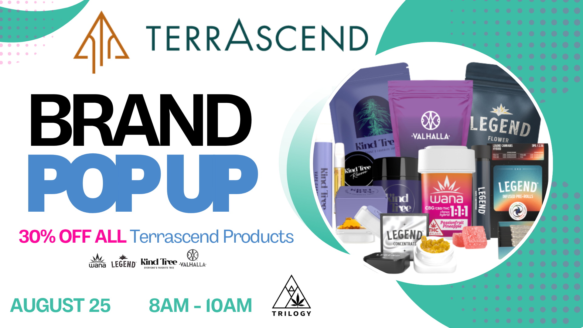 Terrascend Pop Up August 25 8am-10am