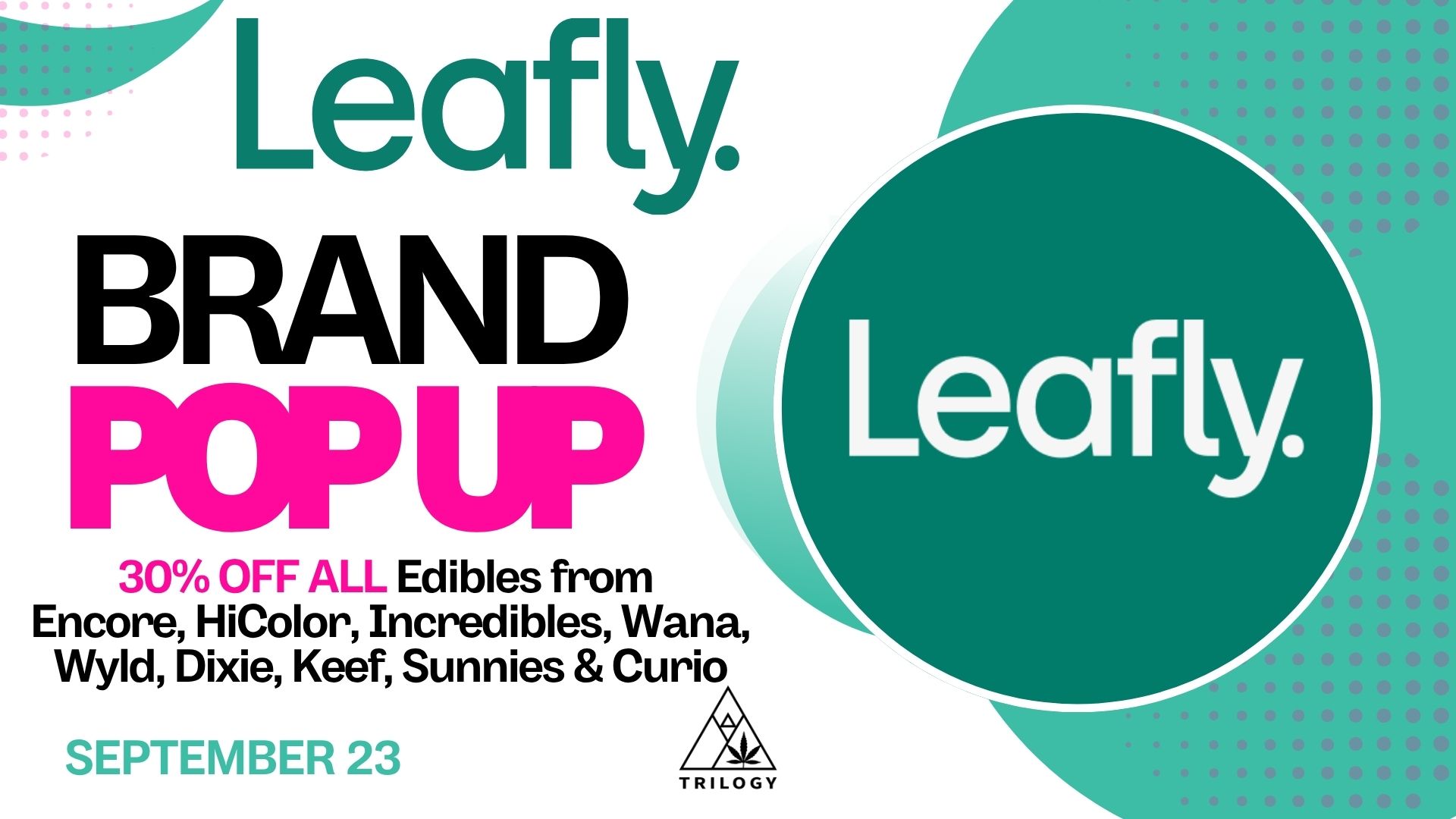 Leafly POP UP Wednesday September 23