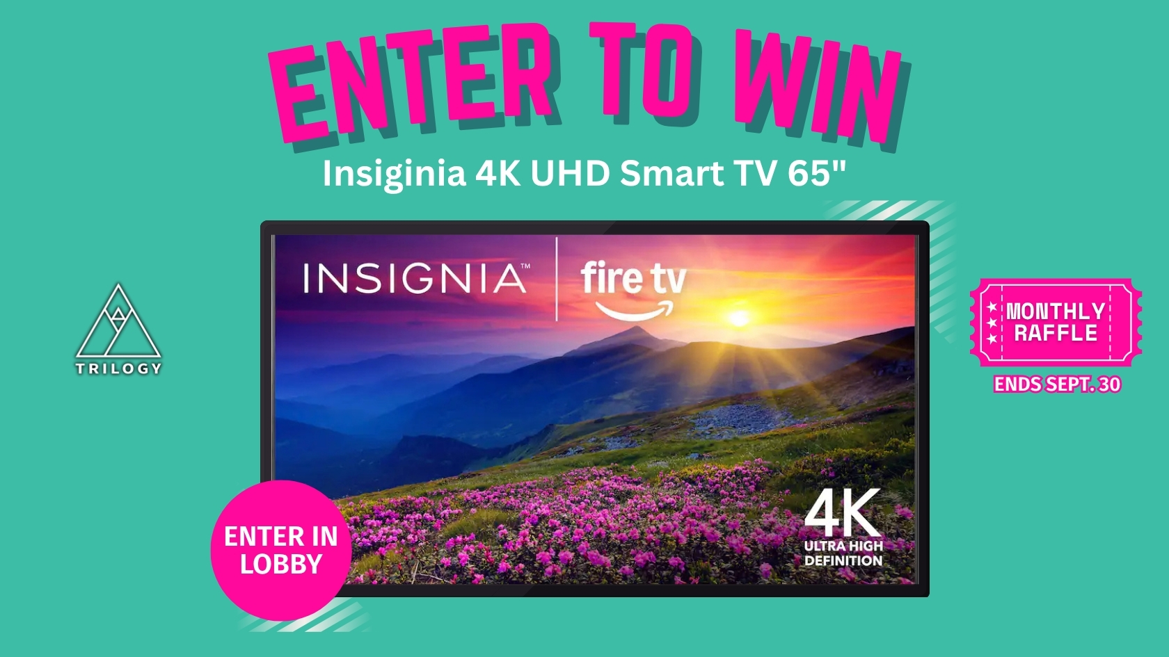 Trilogy September 2026 TV Raffle